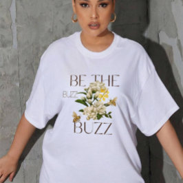 Camiseta Triblenda Sé El Zumbido Vintage Botánico Floral Abeja Regalo