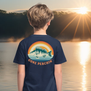 Camiseta Triblenda Se fue a pescar percas de amanecer a anochecer