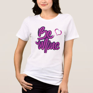Camiseta Triblenda Sé Mía - diseño de texto SW Grape Pink