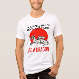 Camiseta Triblenda Sé un dragón - Diseño único de fantasía