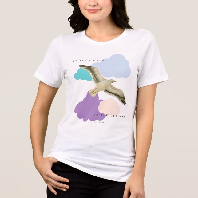 Camiseta Triblenda Seagull in the Clouds  (Anverso)