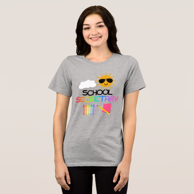 Camiseta Triblenda Secretario de escuela (Anverso Completo )