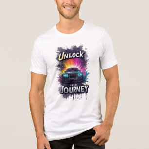 Camiseta Triblenda Sedán de lujo Grafiti Elegancia Velocidad Arte