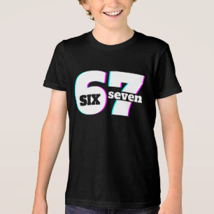 Camiseta Triblenda Seis Seven 6 7 Meme Divertido Diseño 67 -