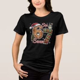 Camiseta Triblenda Seis Siete Meme Pan de Jengibre Regalo de Navidad