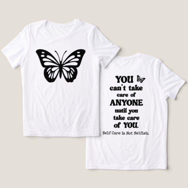 Camiseta Triblenda Self Care (Diseño Anverso y Reverso)