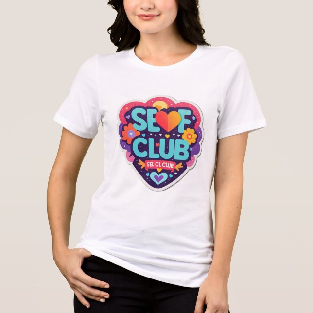 Camiseta Triblenda Self Love Club Typography (Anverso)