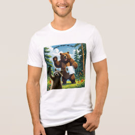 Camiseta Triblenda Selfie de mapache 5