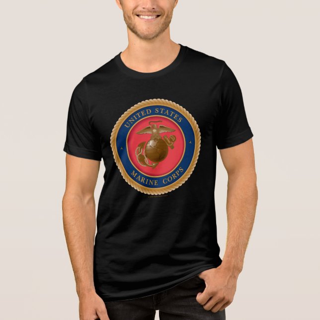 Camiseta Triblenda Sello del Cuerpo de Marines (Anverso)