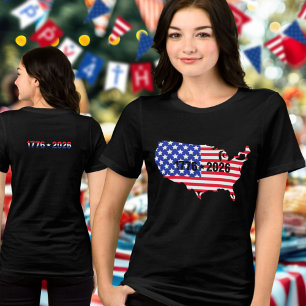 Camiseta Triblenda Semiquincentenario bandera de EE. UU. de 1776 a 20