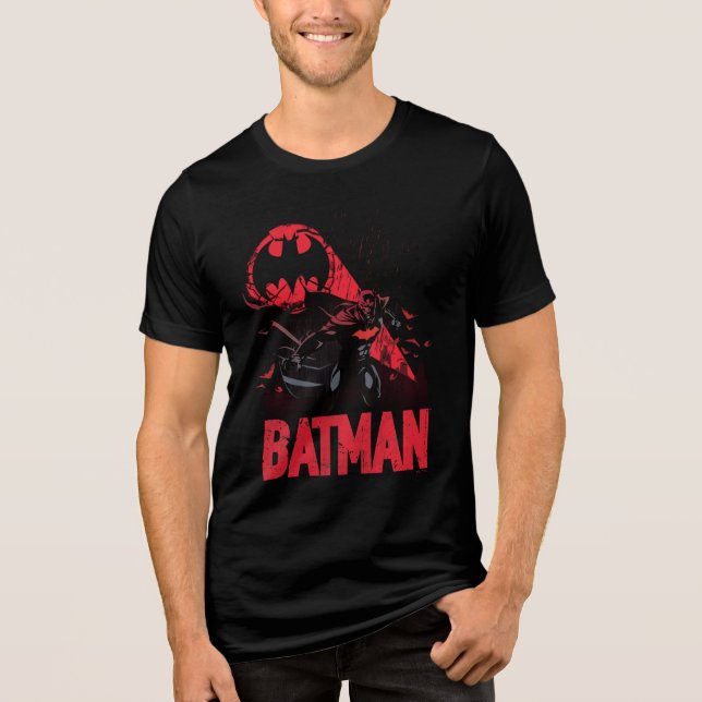 Camiseta Triblenda Señal Batman Crimson Bat (Anverso)