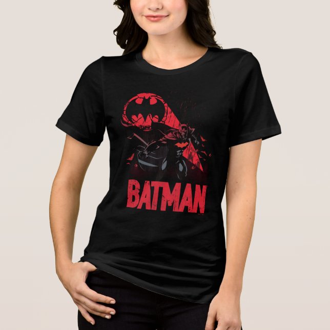 Camiseta Triblenda Señal Batman Crimson Bat (Anverso)