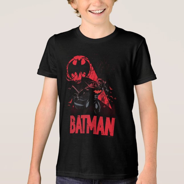 Camiseta Triblenda Señal Batman Crimson Bat (Anverso)