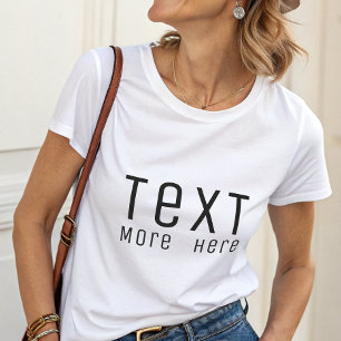 Camiseta Triblenda Sencillo Personalizado negro elegante Su Texto Aqu