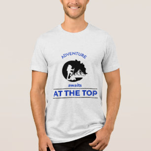Camiseta Triblenda Senderismo de aventura y aventura en la cima
