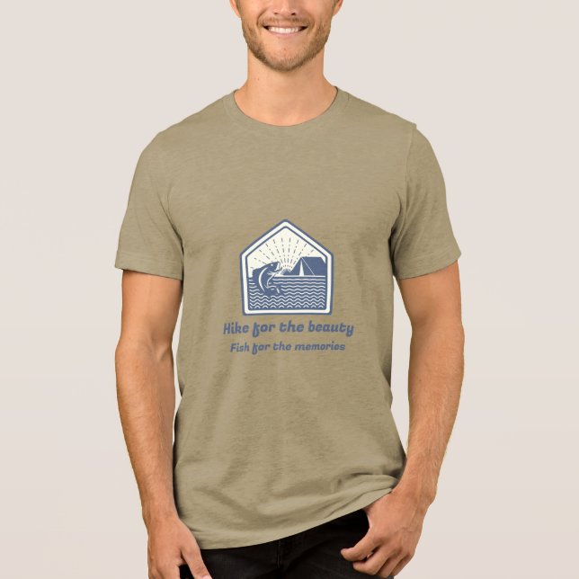 Camiseta Triblenda Senderismo por la belleza del pescado para la excu (Anverso)