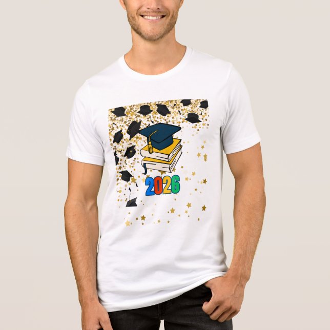 Camiseta Triblenda Senior 2026 Graduation Graphic - Educational  (Anverso)