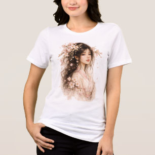 Camiseta Triblenda Señora Flor de Cerezo