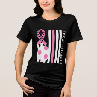 Camiseta Triblenda Sensibilización sobre el cáncer de mama Cinta rosa