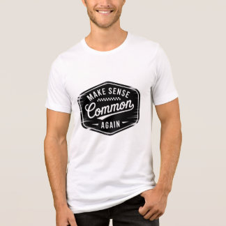 Camiseta Triblenda sentido Haz que el Sentido Común sea Común de Nuev
