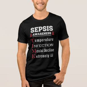 Camiseta Triblenda Sepsis Awareness T.I.M.E. Guide