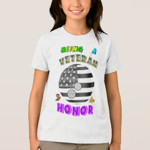 Camiseta Triblenda Ser un veterano es un honor
