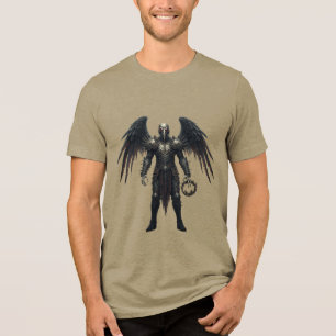 Camiseta Triblenda Seraphim rebelde Tee Gráfico Gótico Moderno