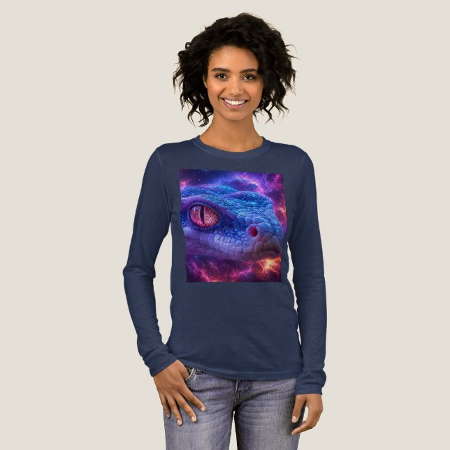CAMISETA TRIBLENDA SERPIENTE EN EL ESPACIO (Anverso Completo)