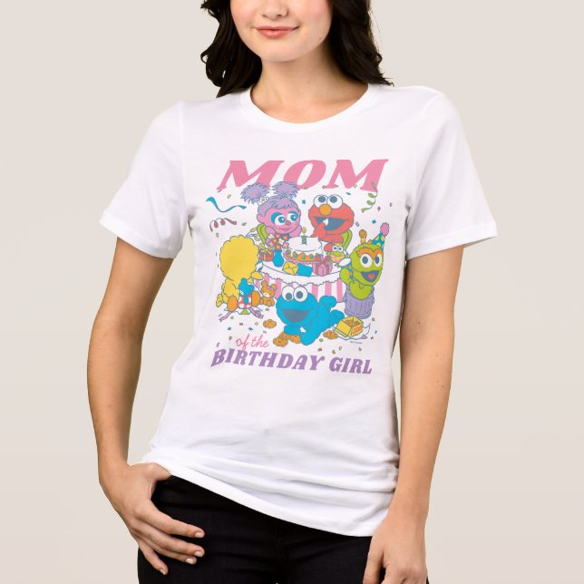 Camiseta Triblenda Sesame Street | Cumpleaños de bebé por primera vez (Anverso)