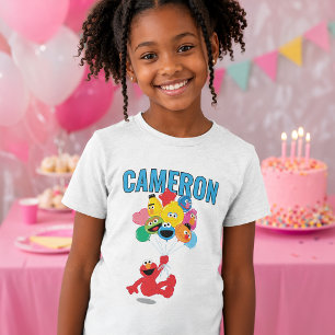 Camiseta Triblenda Sesame Street Cumpleaños de Elmo y amigos