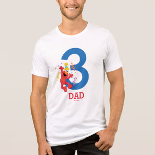 Camiseta Triblenda Sesame Street   Elmo - Cumpleaños con Arcoíris Pap
