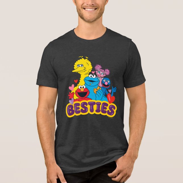 Camiseta Triblenda Sesame Street Valentine Besties (Anverso)