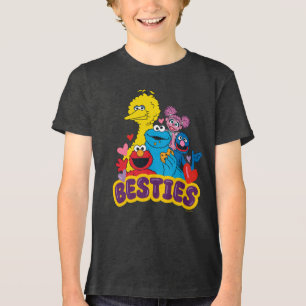 Camiseta Triblenda Sesame Street Valentine Besties