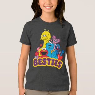 Camiseta Triblenda Sesame Street Valentine Besties