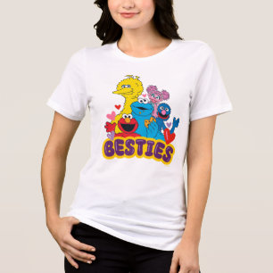 Camiseta Triblenda Sesame Street Valentine Besties