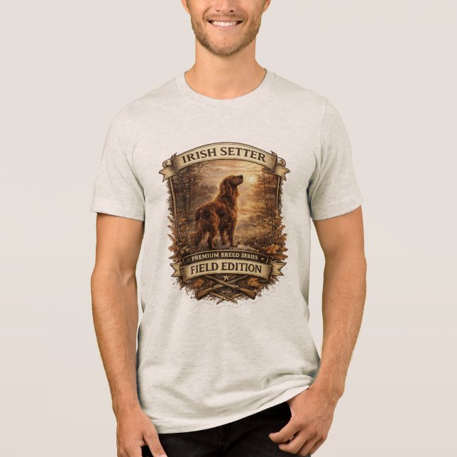 Camiseta Triblenda Setter Irlandés (Anverso)