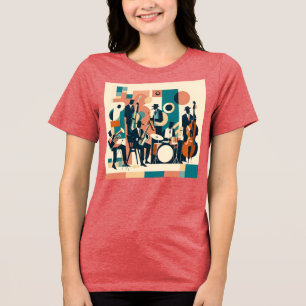 Camiseta Triblenda Sexteto de la Era del Jazz de mediados de siglo