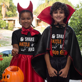 Camiseta Triblenda Shake, Rattle, Boo Fun Skeleton Calabaza Halloween