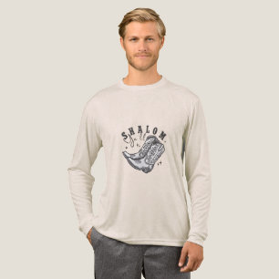 Camiseta Triblenda Shalom Y'all Cowboy Judío Hanukkah West
