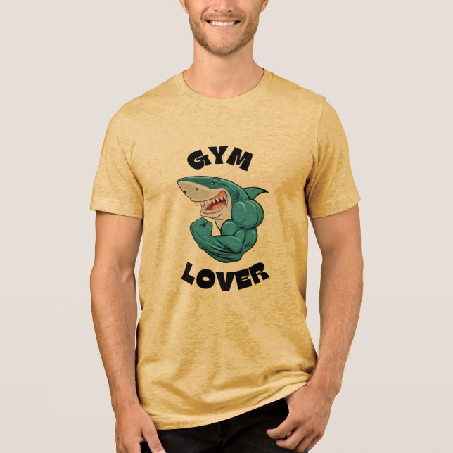 Camiseta Triblenda Shark Gym Lover (Anverso)