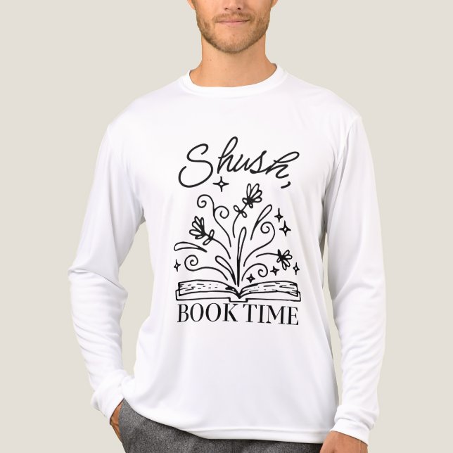 Camiseta Triblenda Shush, Book Time | Books Lover (Anverso )