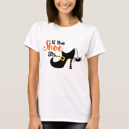 Camiseta Triblenda Si el zapato encaja con la bruja de Halloween