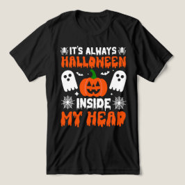 CAMISETA TRIBLENDA SIEMPRE ES HALLOWEEN EN MI CABEZA