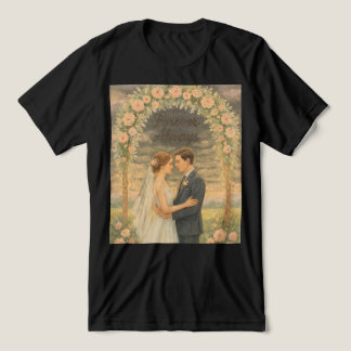 Camiseta Triblenda Siempre y siempre - Boda de acuarela romántica
