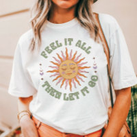Siente Todo Luego Deja Ir Sol Retro Boho