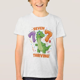 Camiseta Triblenda ¡Siete y Thriving! - Séptimo cumpleaños con tema c