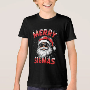 Camiseta Triblenda Sigmas Alegres Navidad Divertida Gen Alfa Escuela 