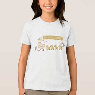 Camiseta Triblenda Sigue a la familia Mama Cute Duck