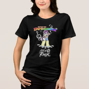 Camiseta Triblenda Sigue Soñando Guitarrista Anime Y2K