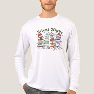 Camiseta Triblenda Silent Night Christmas Nurse, Festive Healthcare